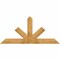 Ekena Millwork Saratoga Rough Sawn Timber Gable Bracket, Western Red Cedar, 72"W x 33"H x 4"D x 6"F, 11/12 Pitch GBW072X33X0406SAR00RWR - alternate 1